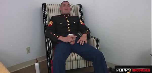  MARINE ROUND TWO, JACKING OFF IN MY DRESS BLUES